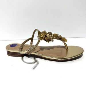 Anne Klein Womens Flavia Sandals Gold Size 8.5 M